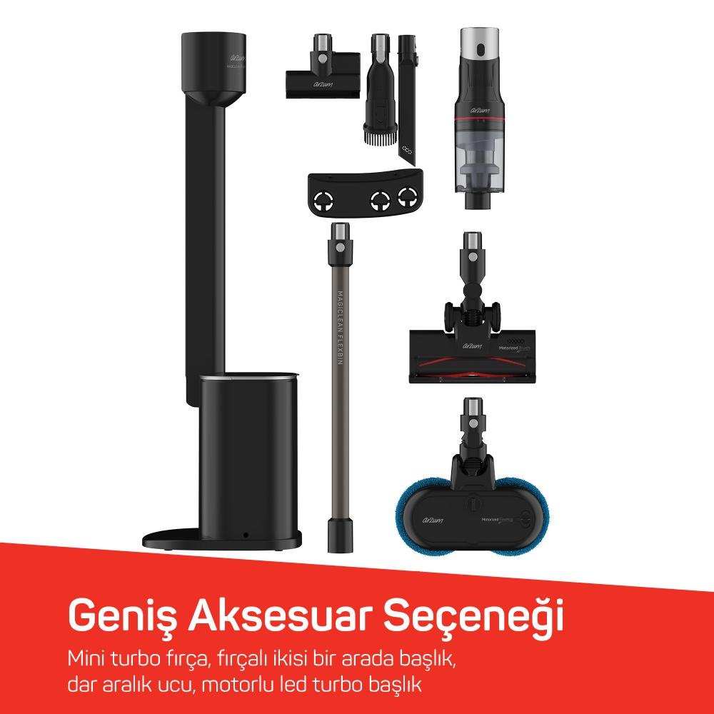 Arzum AR4211-0100 MagiClean Flexbin İstanyonlu Dikey Şarjlı